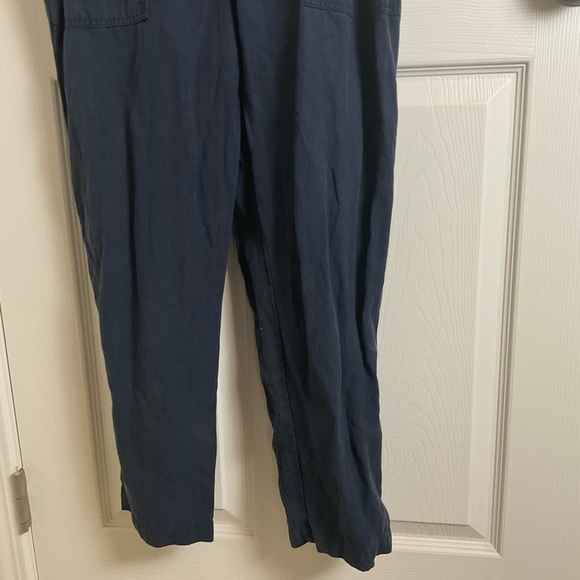 Joie Women's Navy Jumpsuit linen blend size large - Picture 9 of 16